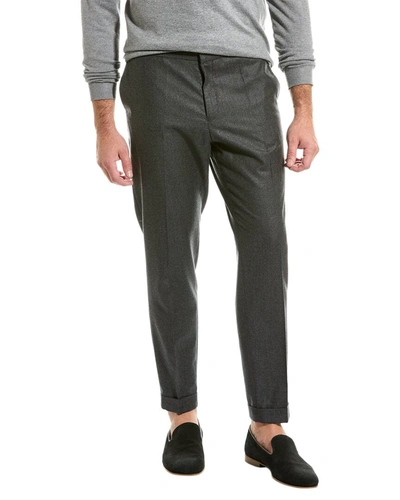 Shop The Kooples Wool Suit Pant In Grey
