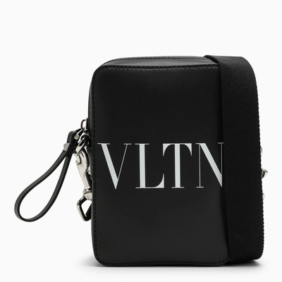 Shop Valentino Mini Black Leather Shoulder Bag