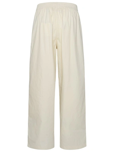 Shop Isabel Marant 'bryton' Beige Cotton Blend Joggers In Yellow