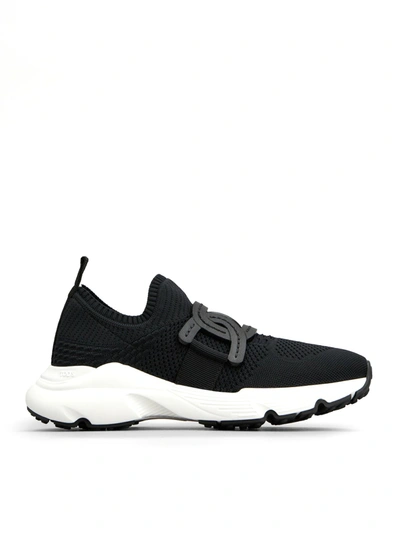 Shop Tod's Kate Sneakers In Technical Fabric In Black