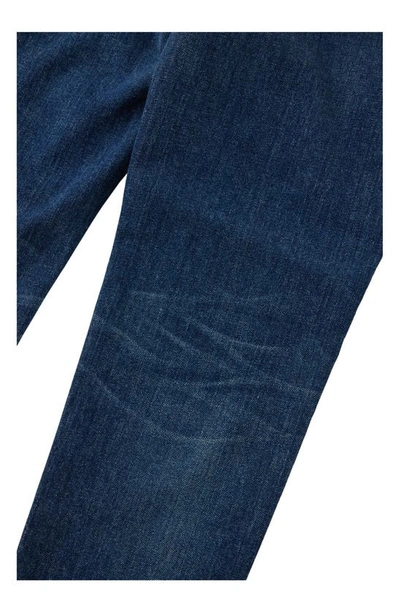Shop Moussy Douglass Crop Skinny Jeans In Dark Blue