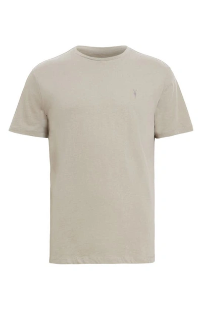 Shop Allsaints Brace Tonic Slim Fit Cotton T-shirt In Planet Grey
