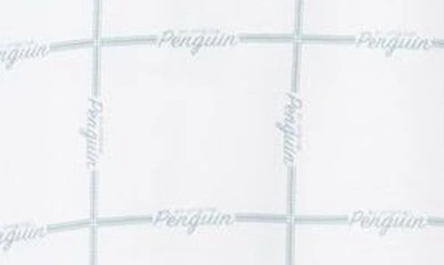 Shop Original Penguin Windowpane Print Coolmax® Piqué Polo In Bright White