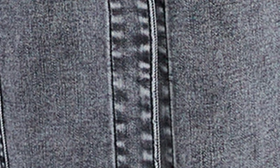 Shop Wash Lab Denim Button Front Seamed Denim Maxi Skirt In Black Diamond Wash