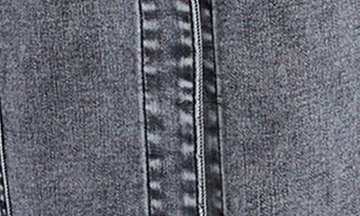 Wash Lab Denim Button Front Seamed Denim Maxi Skirt In Black Diamond Wash