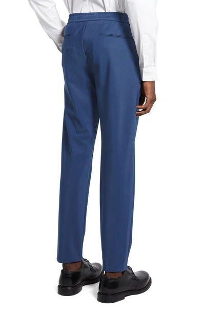 Shop Theory Mayer Precision Ponte Knit Pants In Deep Atlantic