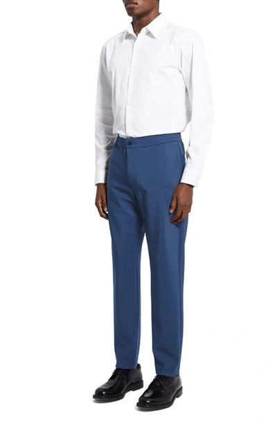 Shop Theory Mayer Precision Ponte Knit Pants In Deep Atlantic