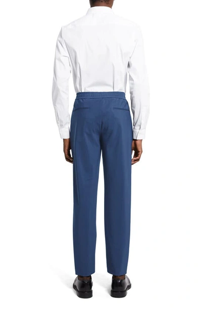 Shop Theory Mayer Precision Ponte Knit Pants In Deep Atlantic