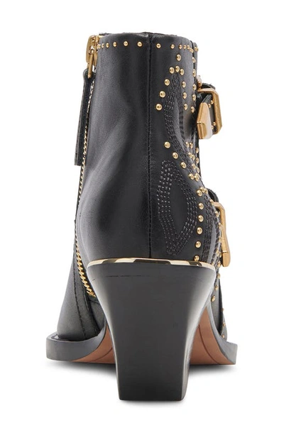 Shop Dolce Vita Ronnie Pointed Toe Bootie In Black Leather