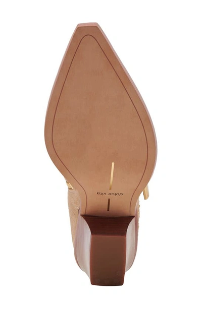 Shop Dolce Vita Ronnie Pointed Toe Bootie In Camel Suede