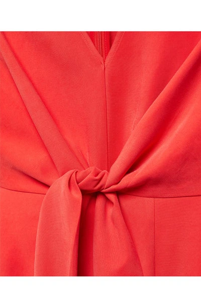 Shop Mango Ali Twist Sleeveless Crepe Jumpsuit In Red