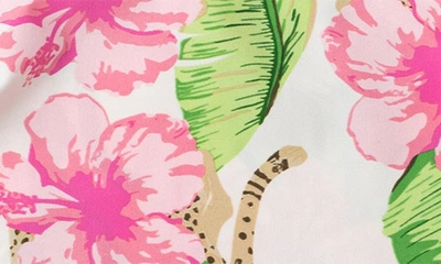 Shop Shade Critters Kids' Bontanical Leopard Long Sleeve Two-piece Rashguard Swimsuit In Multi