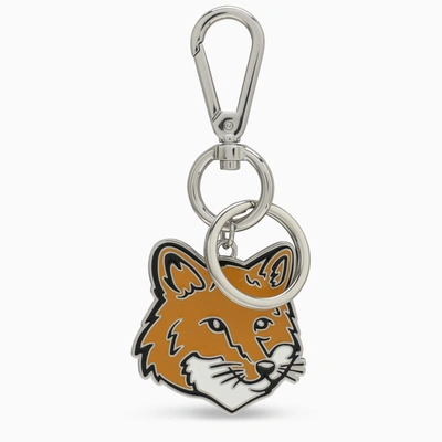 Shop Maison Kitsuné | Metal Key Ring With Fox Head In Grey