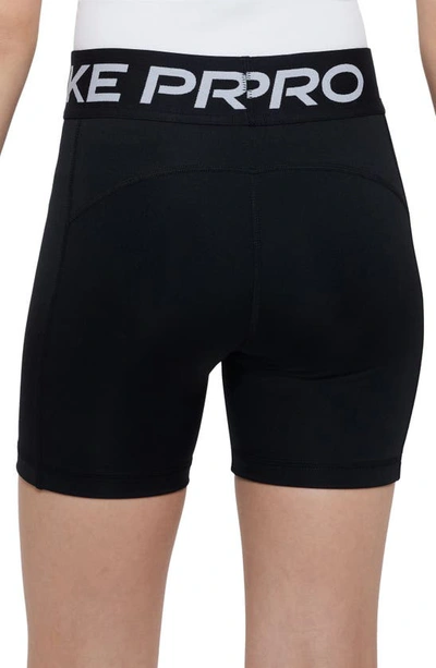 Shop Nike Pro Dri-fit Shorts In Black/ White