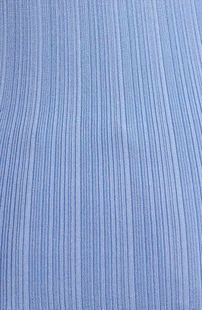 Shop Open Edit Collar Rib Cardigan In Blue Hydrangea