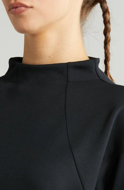 Shop Zella Luxe Scuba Sweatshirt In Black