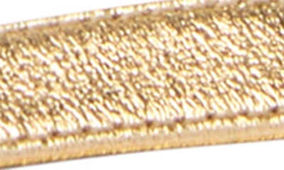 Shop Tom Ford Padlock Naked Metallic Pointy Toe Sandal In Gold