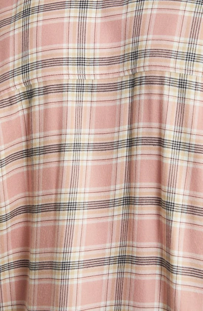 Shop Treasure & Bond Plaid Long Sleeve Button-up Shirt In Pink- Ivory Georgie Plaid