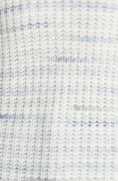 Shop Caslon Space Dye Crewneck Sweater In Ivory- Blue Skyway Spacedye