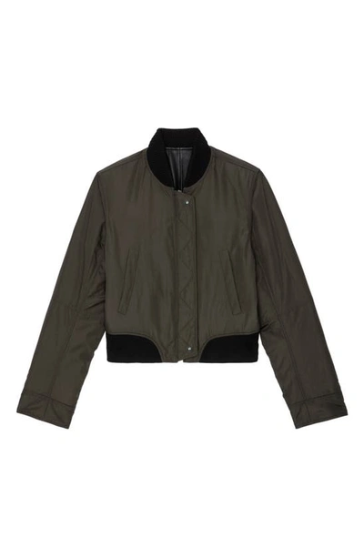 Shop Zadig & Voltaire Bunta Reversible Leather Jacket In Noir