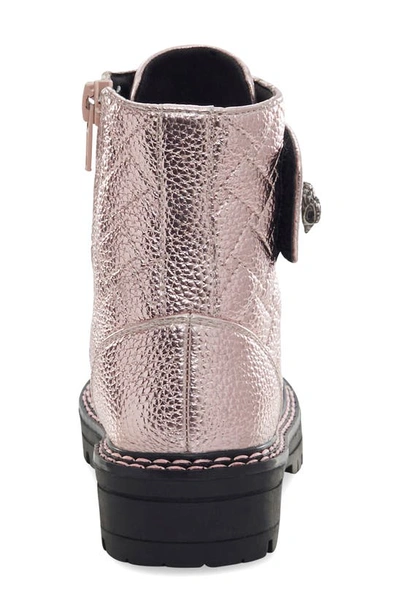 Shop Kurt Geiger Kids' Mini Kensington Strap Boot In Pink