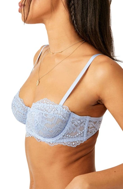 Shop Free People Intimately Fp Maya Underwire Convertible Bra In Astral Blue Combo