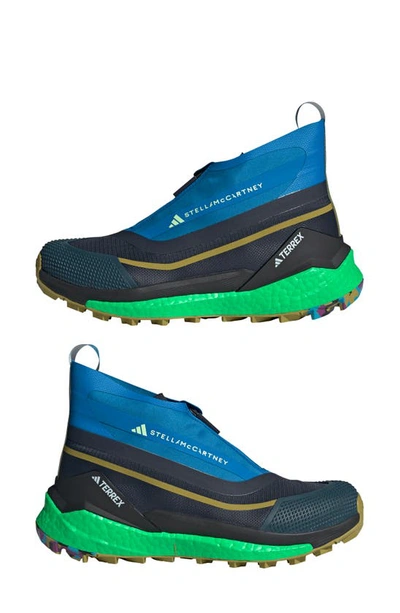 Shop Adidas By Stella Mccartney Terrex Free Rain.rdy Hiking Shoe In Legend Ink/ Blue/ Olive