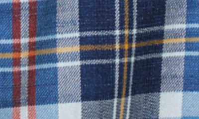 Lucky Brand Mesa Plaid Cotton Flannel Button-up Shirt In Blue Indigo