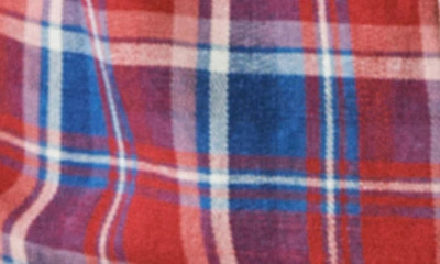 Lucky Brand Mesa Plaid Cotton Flannel Button-up Shirt In Indigo Multi