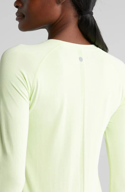 zella - Seamless Long Sleeve Top in Green Calm at Nordstrom