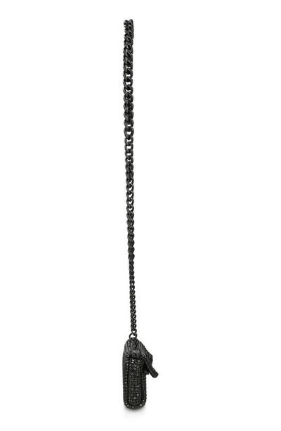 Shop Kurt Geiger London Mini Party Crystal Embellished Crossbody Bag In Black