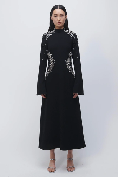 Shop Jonathan Simkhai Odetta Dress In Black
