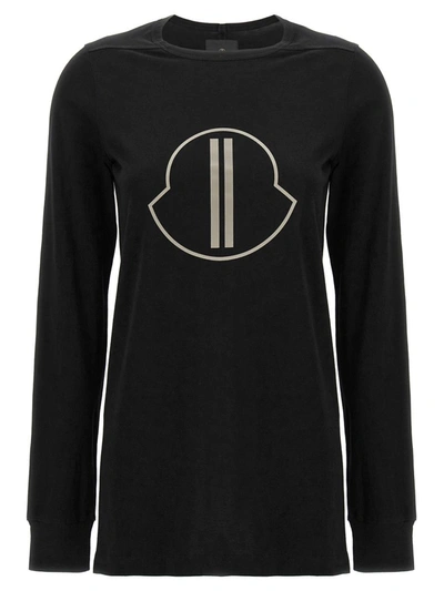Shop Rick Owens T-shirt Moncler Genius +  In Black
