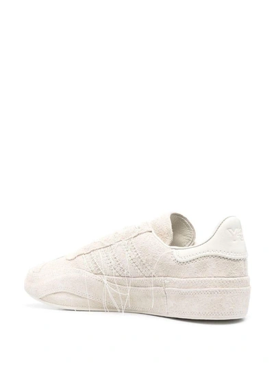 Shop Y-3 Adidas Adidas  X Yohji Yamamoto Gazelle Low-top Sneakers In Off White