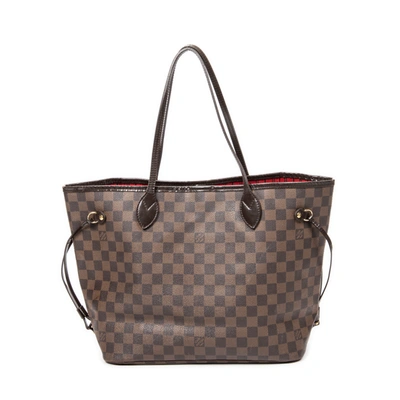 Pre-owned Louis Vuitton Neverfull Mm In Brown