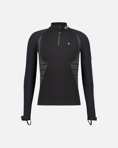 Shop Vuarnet Men Half Zip Base Layer In Black