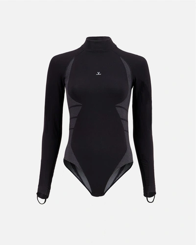 Shop Vuarnet Women Seamless Bodysuit In Black