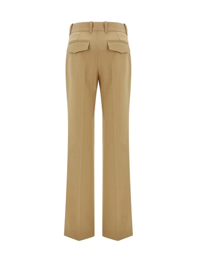 Shop Chloé Pants In Pearl Beige