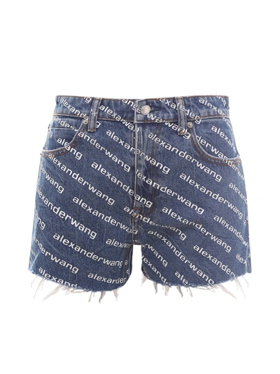 Shop Alexander Wang Shorts In Blue