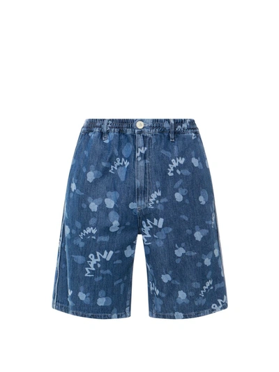 Shop Marni Bermuda Shorts In Blue