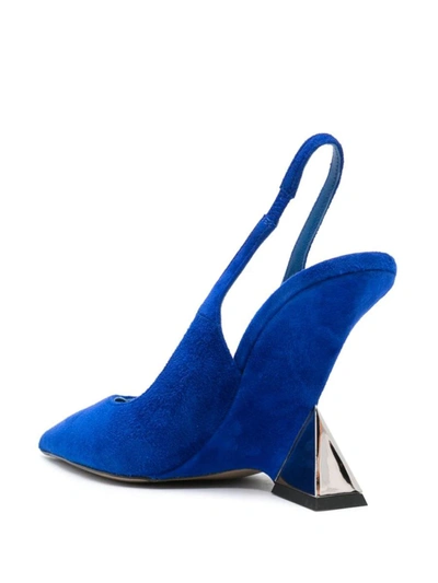 Shop Attico The  Pumps Cheope 105mm In Blue