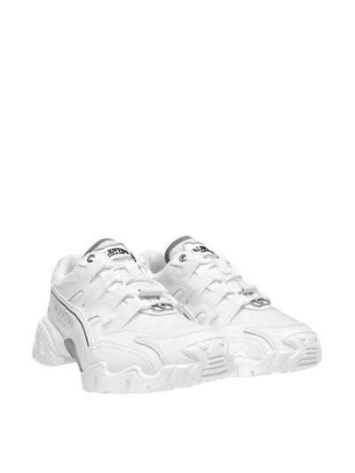 Shop Valentino Climbers Logo Sneakers In White