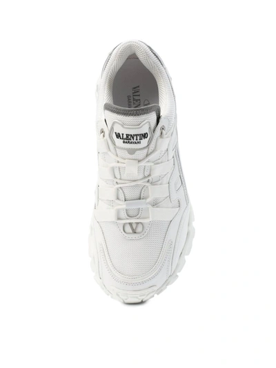 Shop Valentino Climbers Logo Sneakers In White