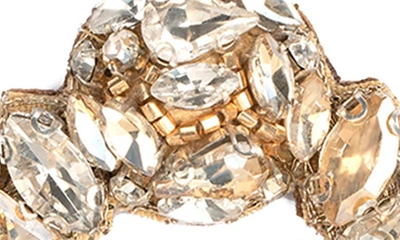 Shop Deepa Gurnani Katya Crystal Frontal Hoop Earrings In Gold