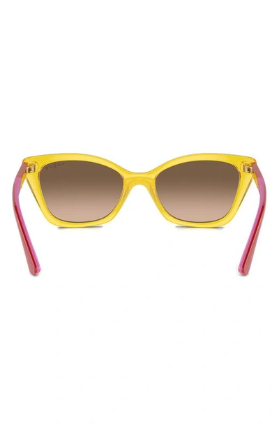 Shop Vogue Kids' 48mm Gradient Cat Eye Sunglasses In Yellow