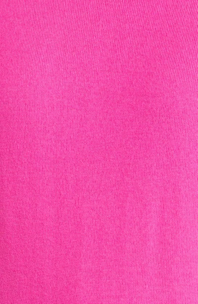 Caslon Wool Blend Crewneck Sweater In Pink Neon