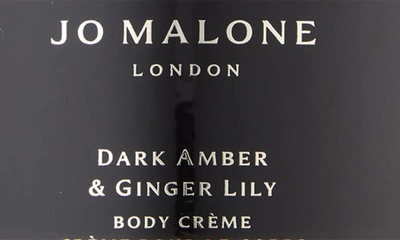 Shop Jo Malone London Dark Amber & Ginger Lily Body Crème, 6.7 oz