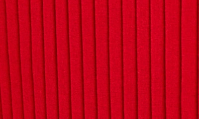 Misook Pleated Knit A-line Skirt In Sunset Red
