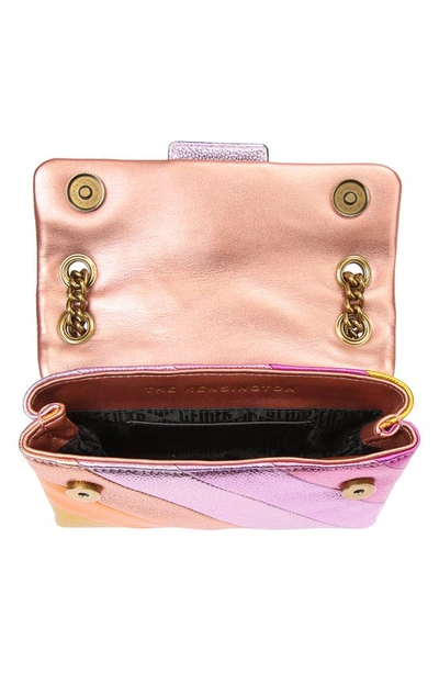 Shop Kurt Geiger Mini Kensington Leather Crossbody Bag In Pink