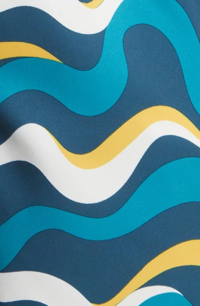 Shop Original Penguin Recycled Polyester Blend Swim Trunks In Deep Dive
